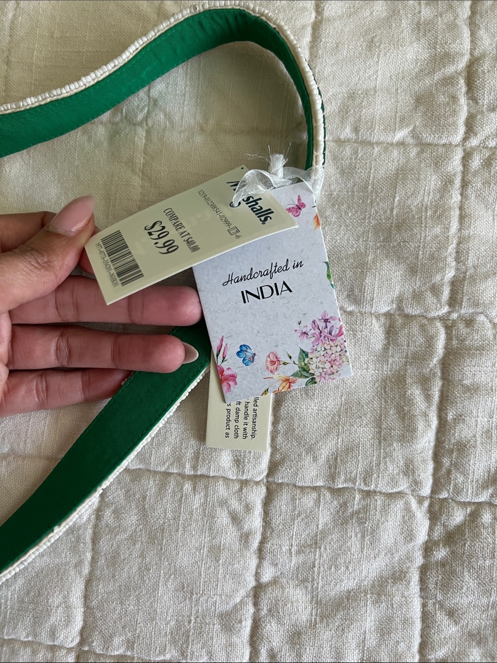 Made in India Tomato Beaded Bag - Picture 14 of 16